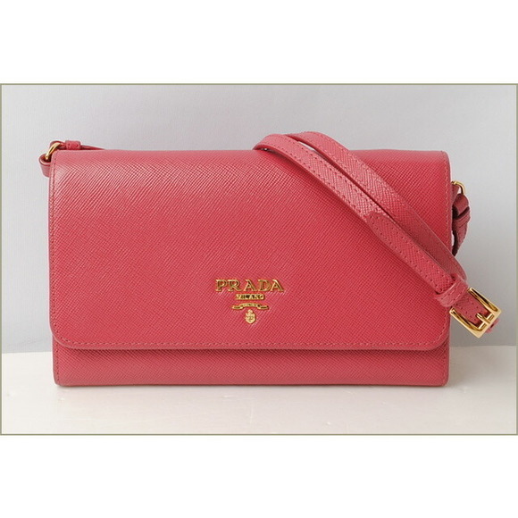 Prada Peonia Metal Long Wallet Saffiano - Picture 1 of 6
